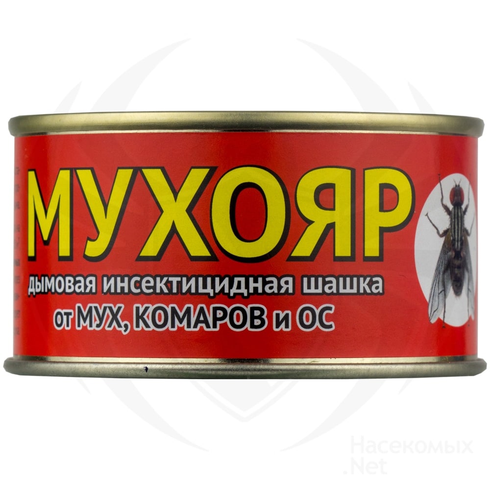 Мухояр дымовая шашка от комаров, мух, осиных гнезд, 100 г